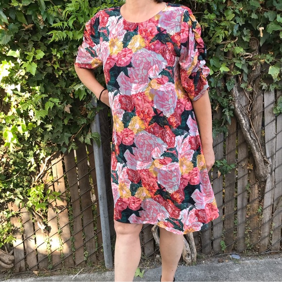 Halogen Plus Size Multicolor Mini Dress - Picture 3 of 11